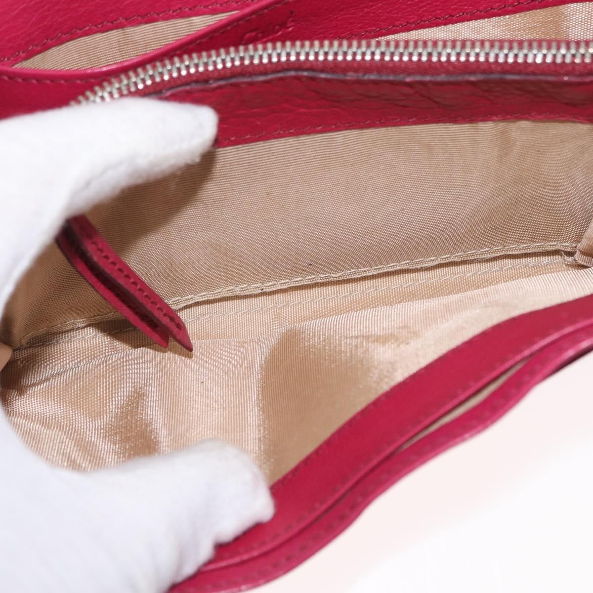 Chloe Paddington Wallet Leather, PINK, LEATHER, Wallets