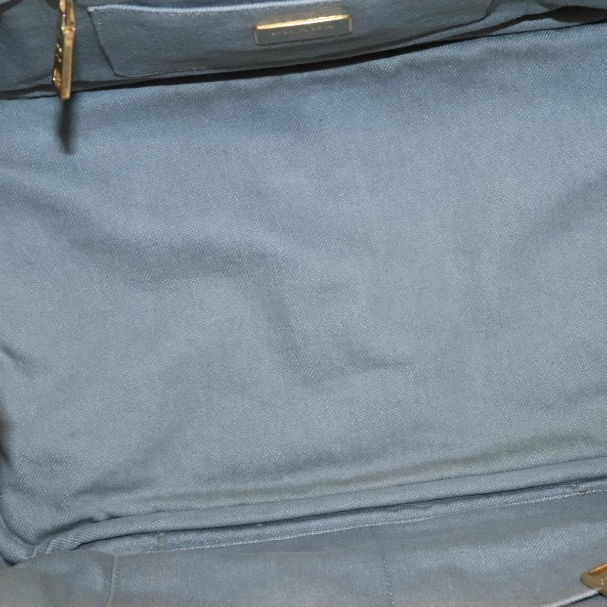 Prada Canapa Convertible Tote Canvas, GRAY, CANVAS, Tote bag