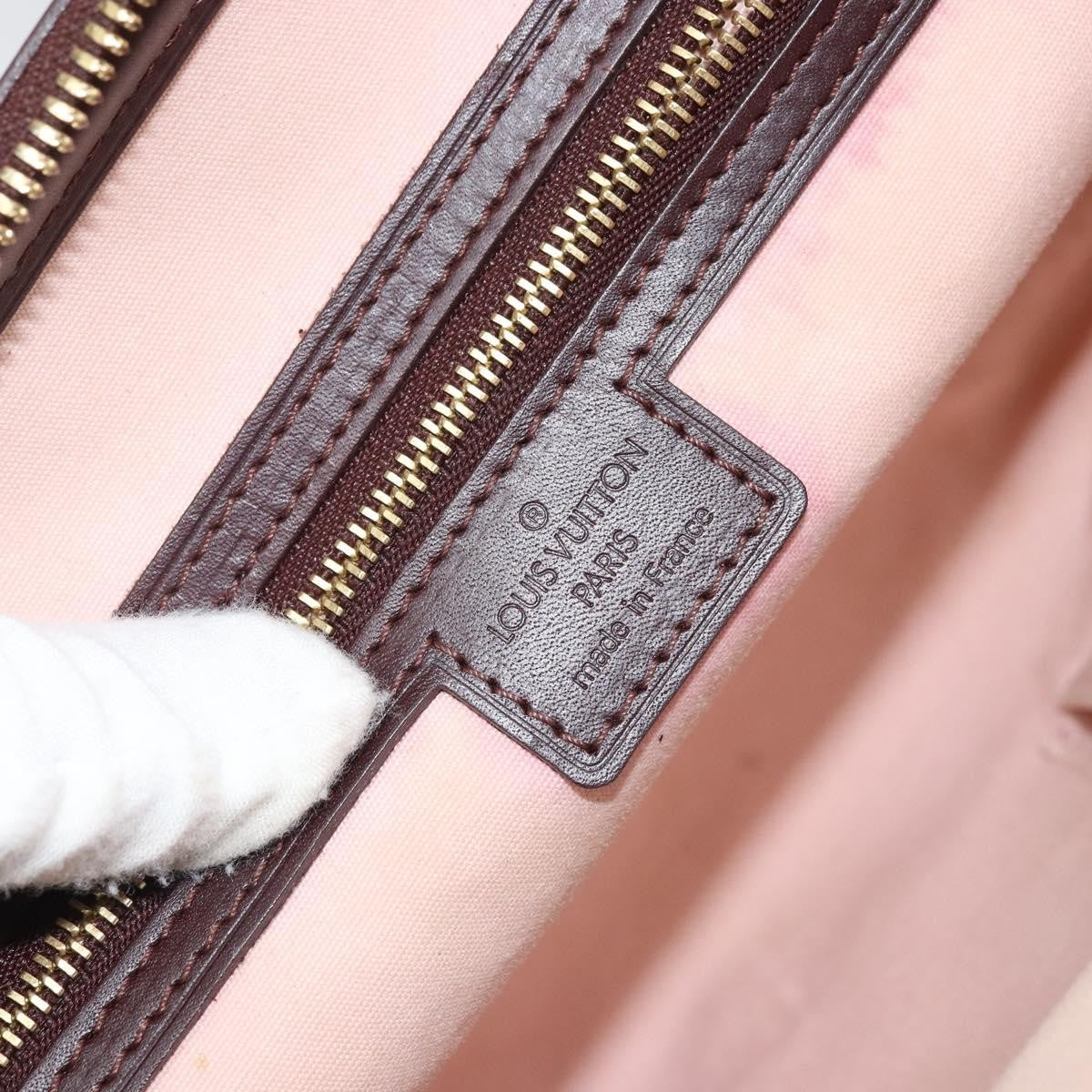 Louis Vuitton Josephine Handbag Mini Lin, RED, CANVAS, Handbag