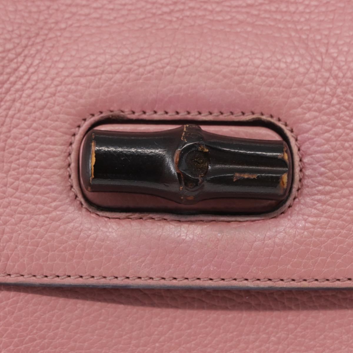 Gucci Bamboo Daily Top Handle Bag Leather, PINK, LEATHER, Handbag
