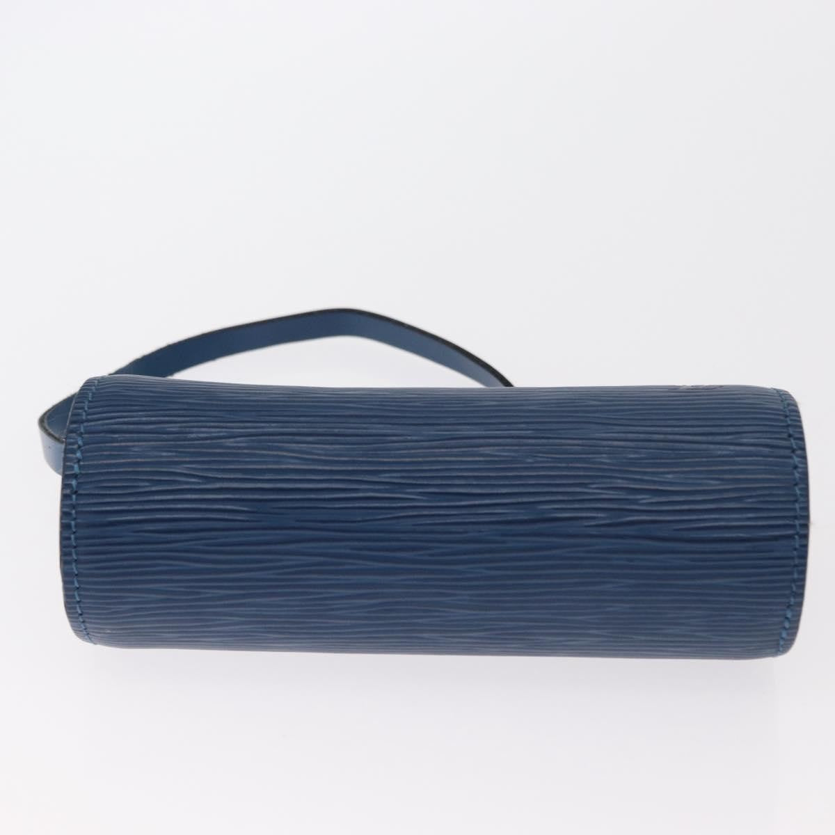 Louis Vuitton Soufflot Pochette Epi Leather, BLUE, LEATHER, Clutche & pouche