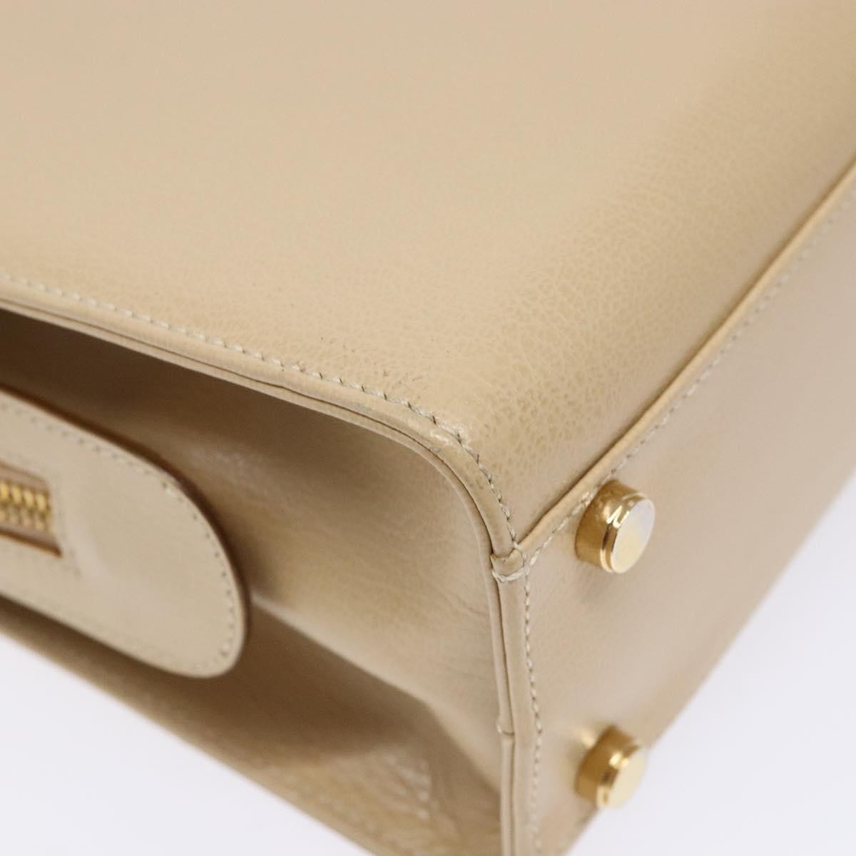 Salvatore Ferragamo Convertible Dome Gancini Leather, BEIGE, LEATHER, Handbag