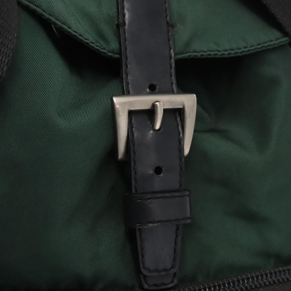 Prada Front Pocket Backpack Tessuto, GREEN, NYLON, Backpack