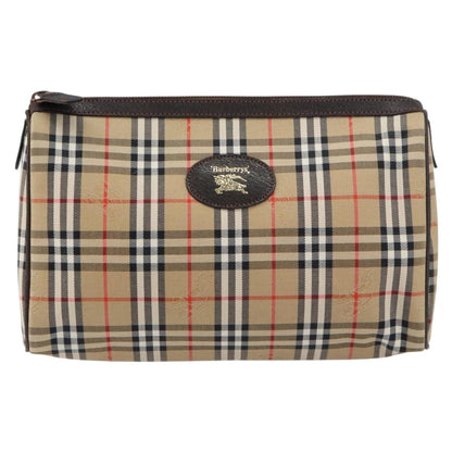 Burberry Nova check Pochette Canvas, BEIGE, CANVAS, Clutche & pouche