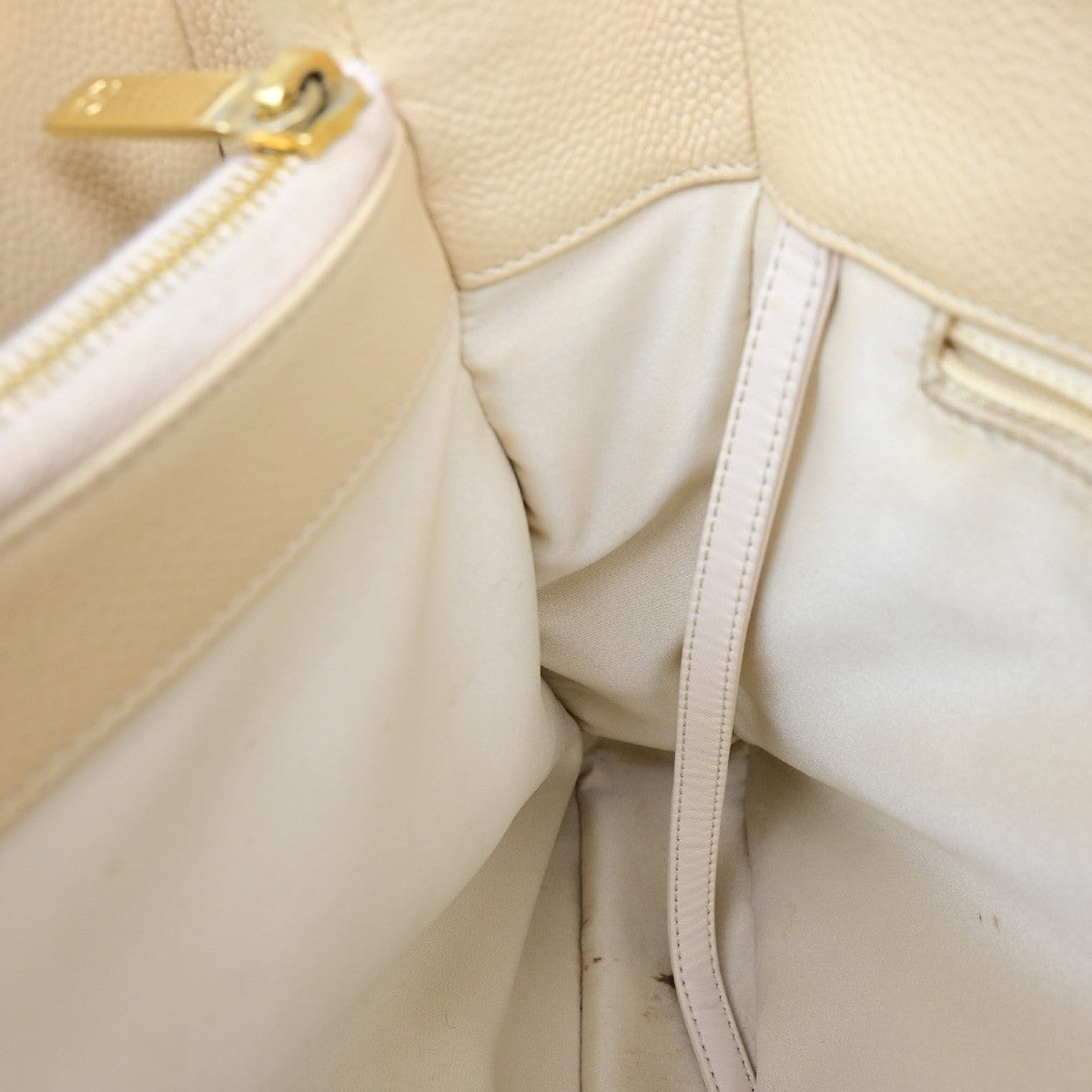 Chanel Grand Shopping Tote Quilted Calfskin, BEIGE, CALFSKIN, Shoulder bag