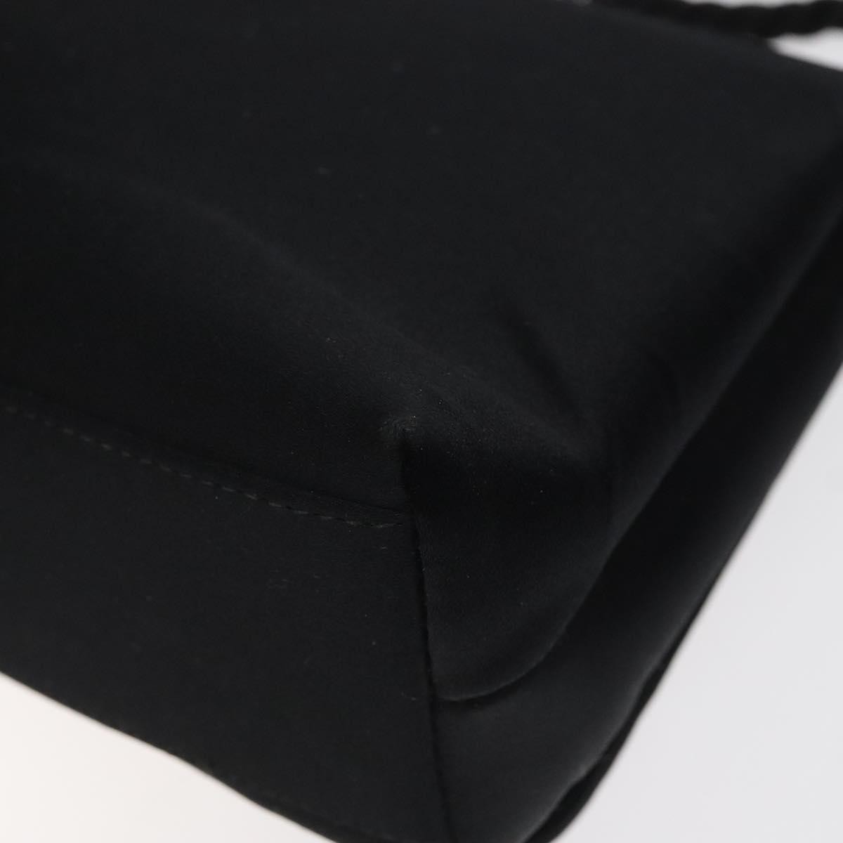 Chanel Vintage Camellia Flap Crossbody Bag Silk, BLACK, SILK, Shoulder bag