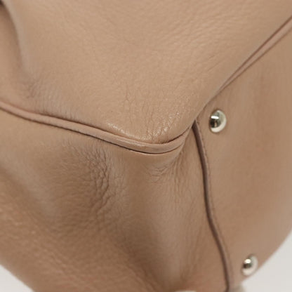 Salvatore Ferragamo Gancini handbag Leather, PINK, LEATHER, Handbag