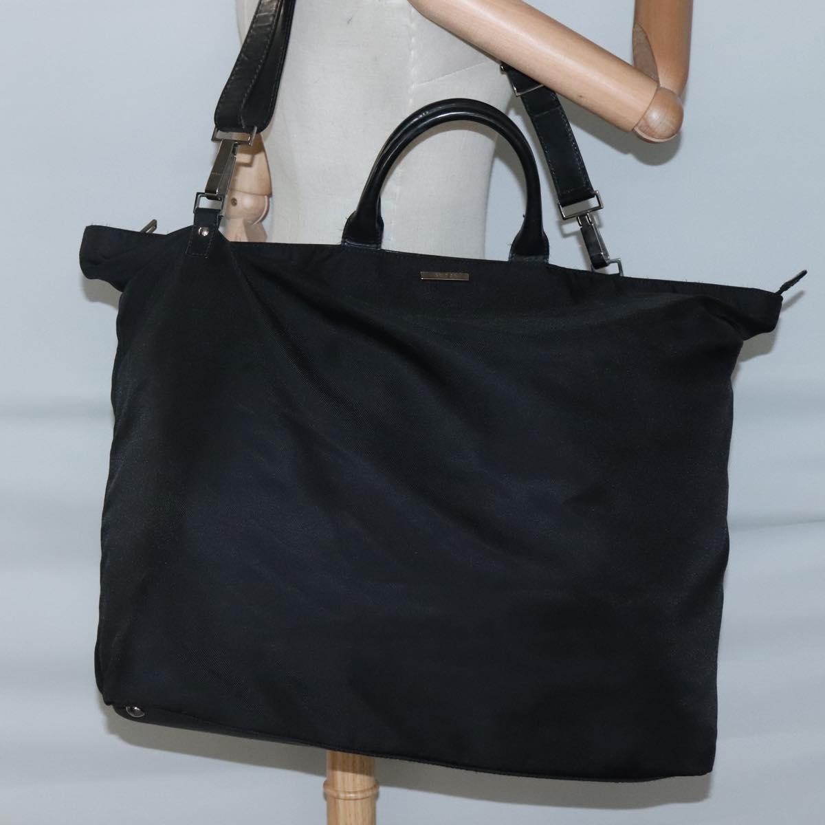 Gucci Vintage Handbag Nylon, BLACK, NYLON, Handbag