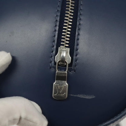 Louis Vuitton Soufflot Handbag Epi Leather, BLUE, LEATHER, Handbag