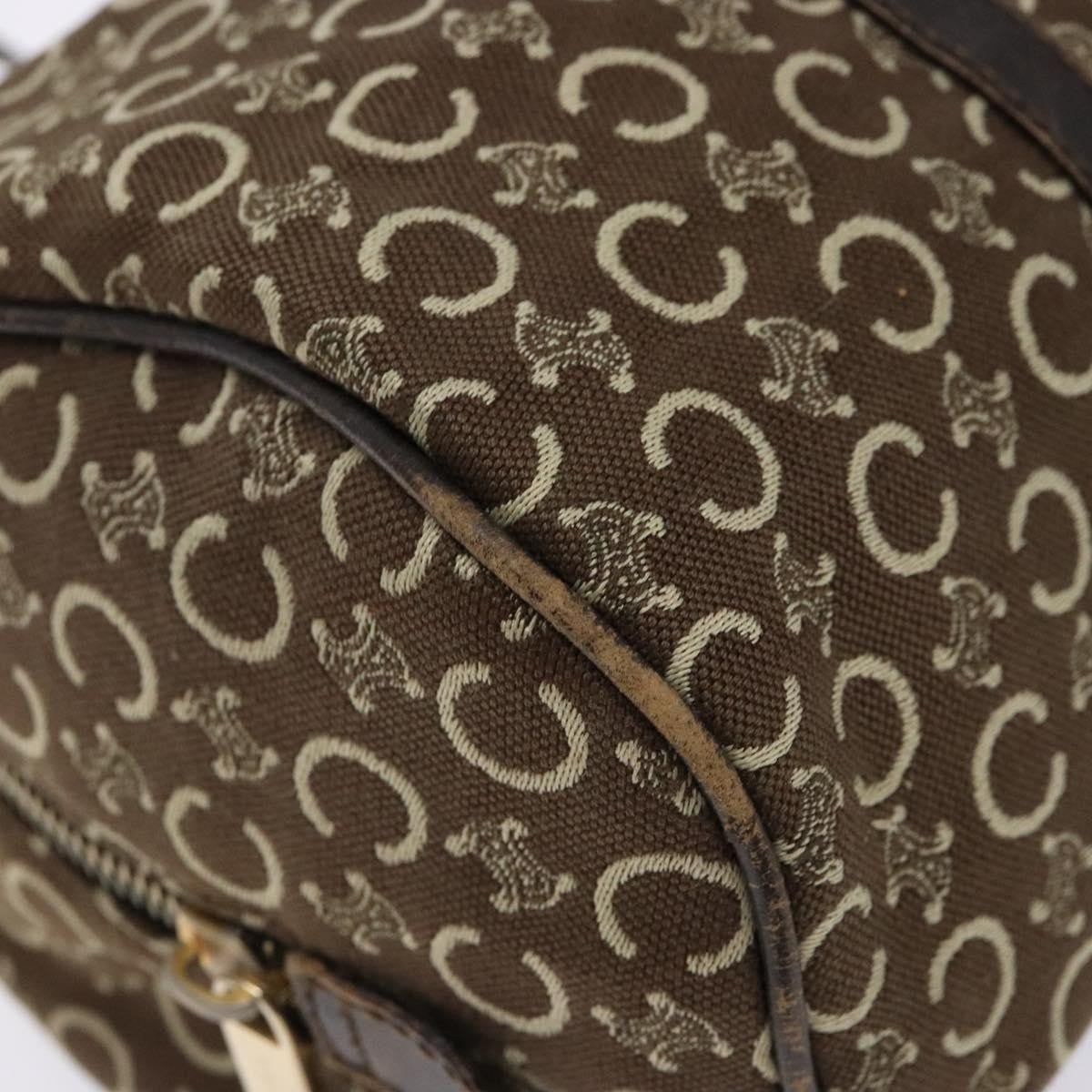 Celine Vintage Macadam Handbag Macadam, BROWN, CANVAS, Handbag