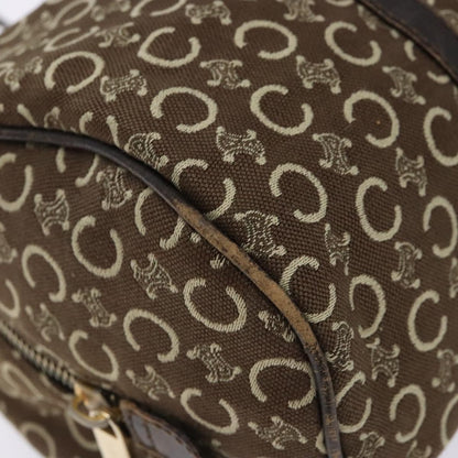 Celine Vintage Macadam Handbag Macadam, BROWN, CANVAS, Handbag