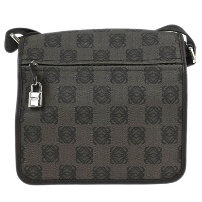 Loewe Flap Messenger Bag Canvas, BROWN, PVC, Shoulder bag