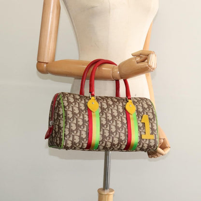 Christian Dior Vintage Rasta Boston Bag Diorissimo Canvas, BEIGE, CANVAS, Travel bag