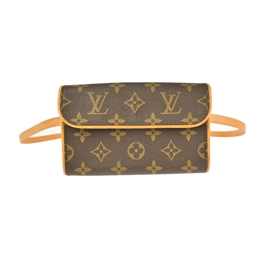 Louis Vuitton Florentine Waist Bag Monogram Canvas, BROWN, CANVAS, Clutche & pouche