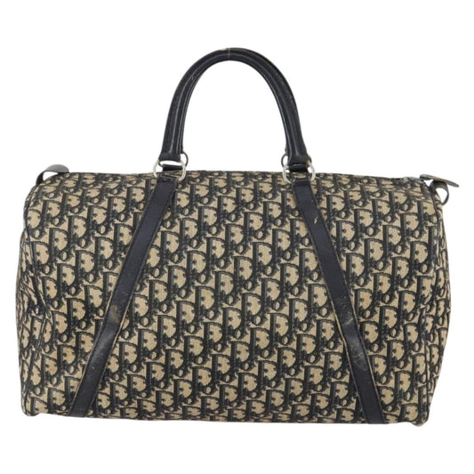 Christian Dior Vintage Trotter Boston Bag Diorissimo Canvas, NAVY, CANVAS, Travel bag