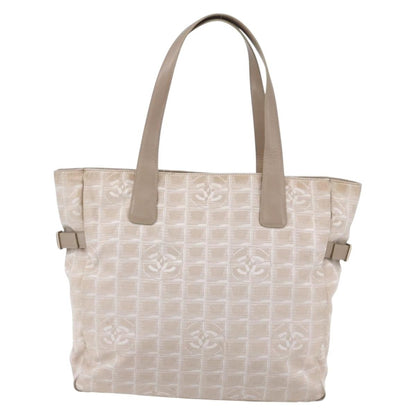 Chanel Travel Line Tote Nylon, BEIGE, NYLON, Tote bag