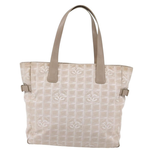 Chanel Travel Line Tote Nylon, BEIGE, NYLON, Tote bag