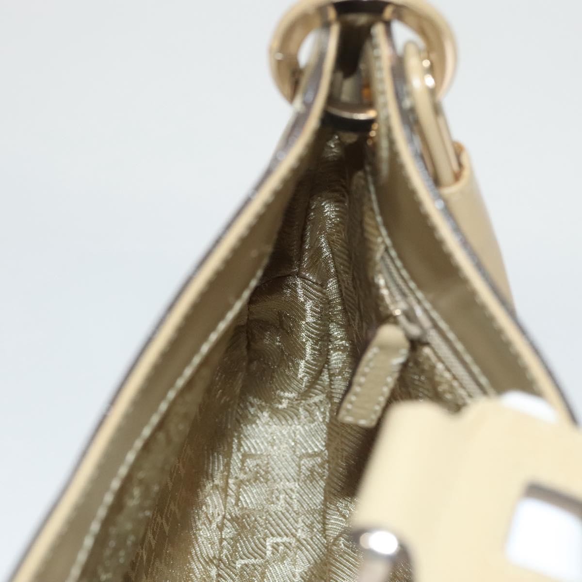 Gucci Vintage Jackie Handbag Leather, BEIGE, LEATHER, Handbag