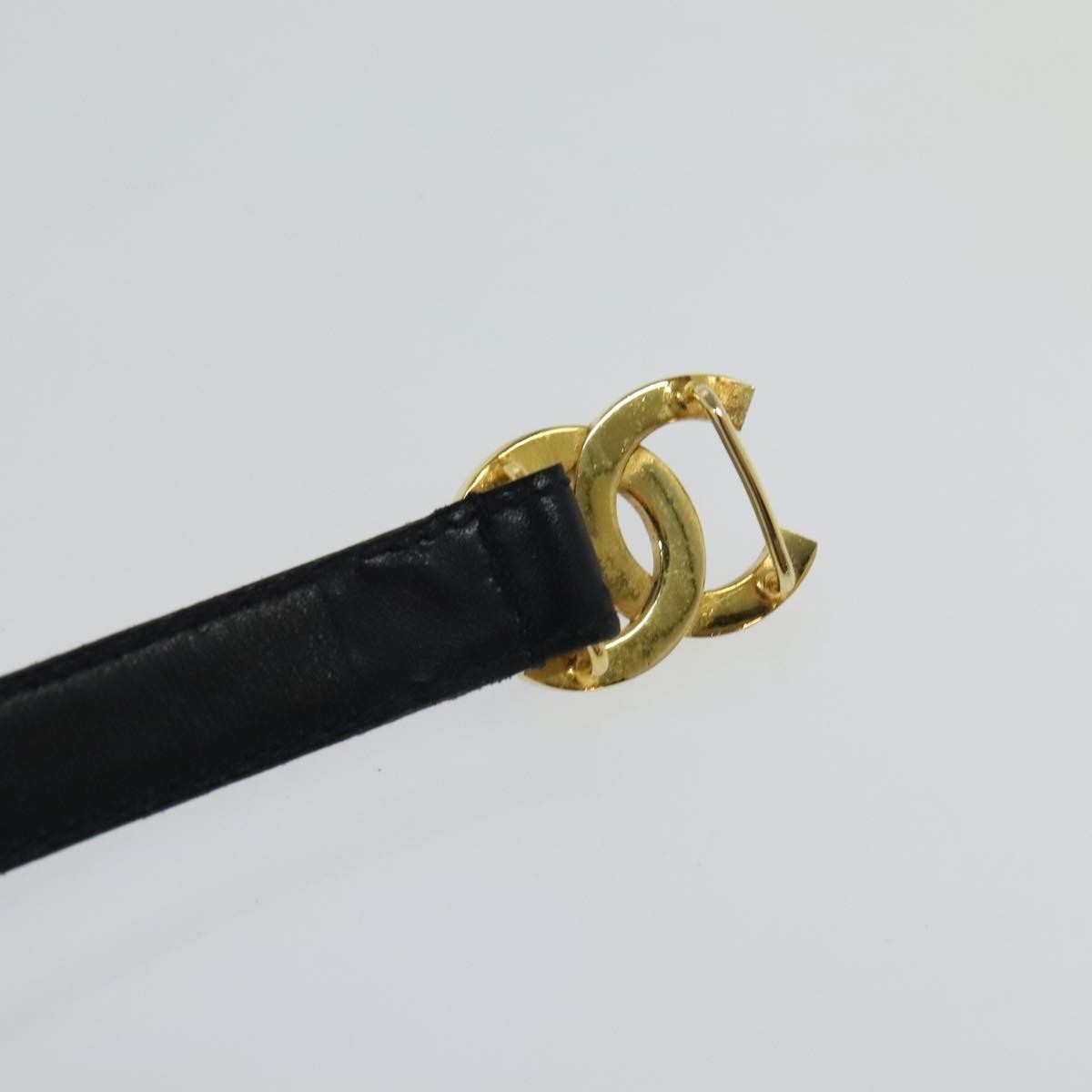 Chanel CC Belt Leather, BLACK, LEATHER, Belts
