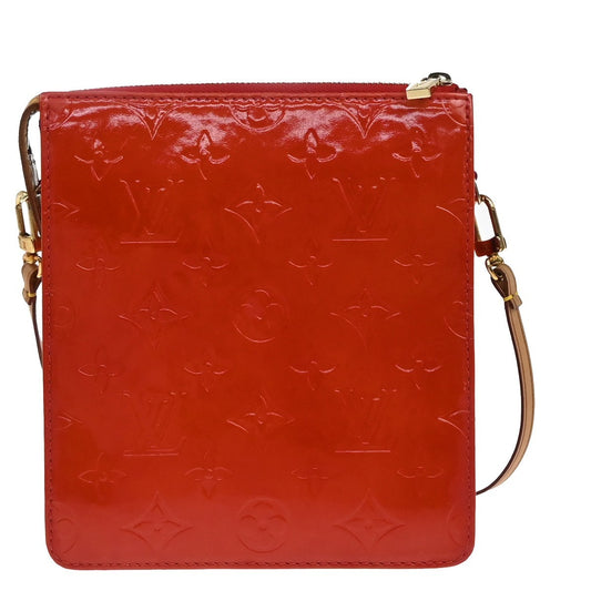 Louis Vuitton Mott Handbag Monogram Vernis, RED, PATENT_LEATHER, Clutche & pouche