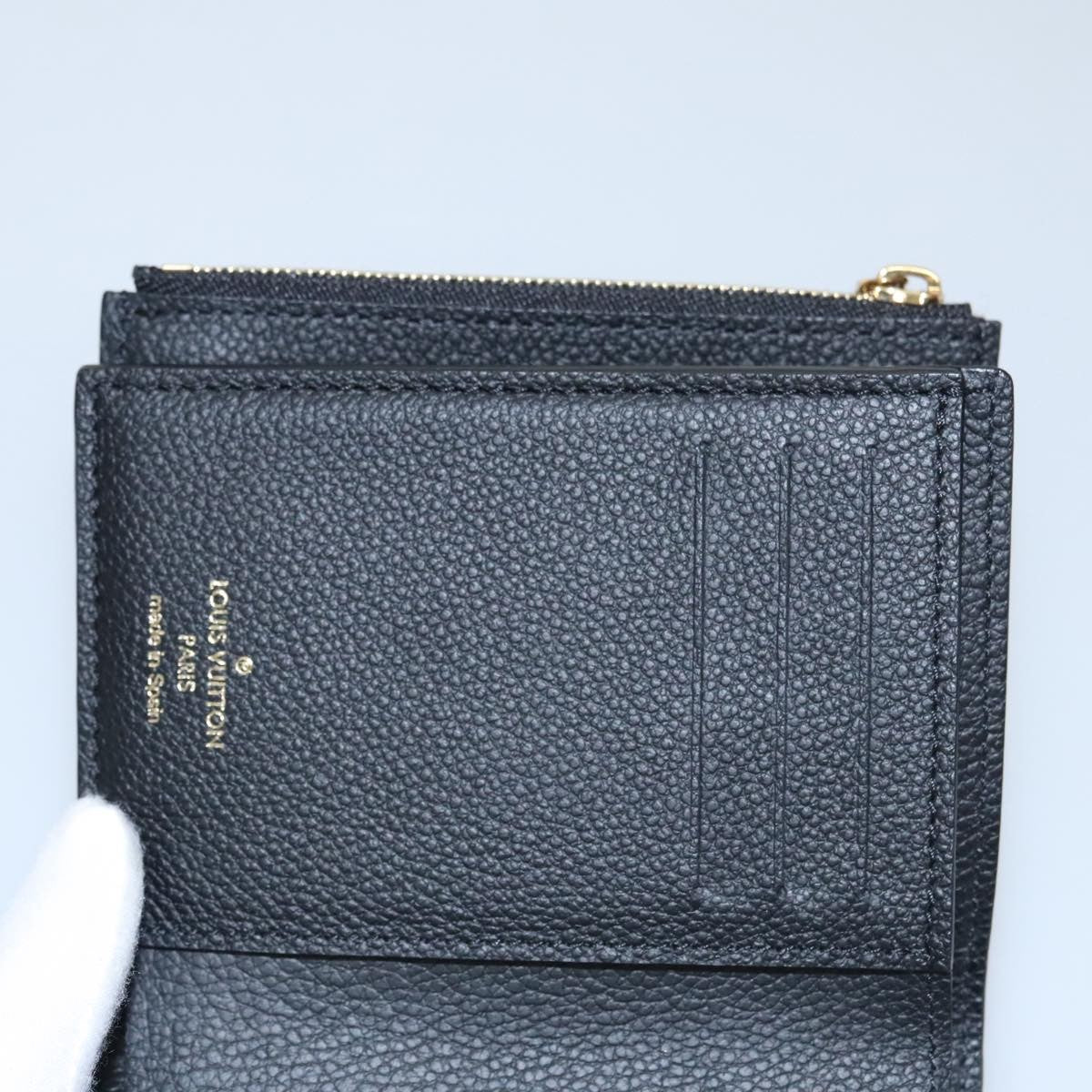 Louis Vuitton Ariane Wallet Monogram Empreinte Leather, BLACK, LEATHER, Wallets