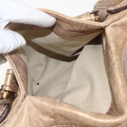 Chloe Pure Paddington Satchel Leather, GOLD, LEATHER, Handbag