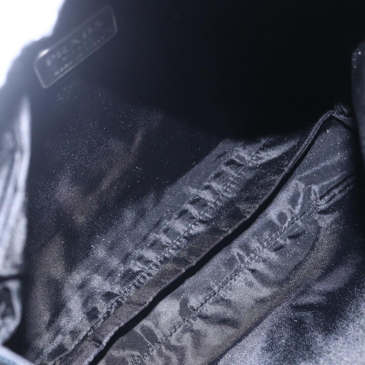 Prada Zip Messenger Quilted Tessuto, BLACK, NYLON, Shoulder bag