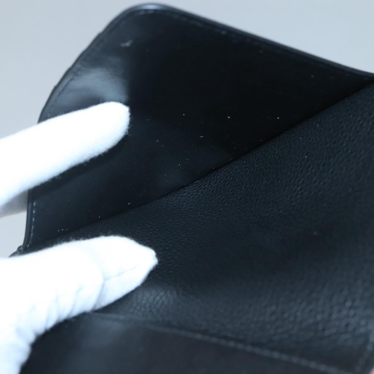 Christian Dior Bifold Card Holder Leather, BLACK, LEATHER, Card Holders