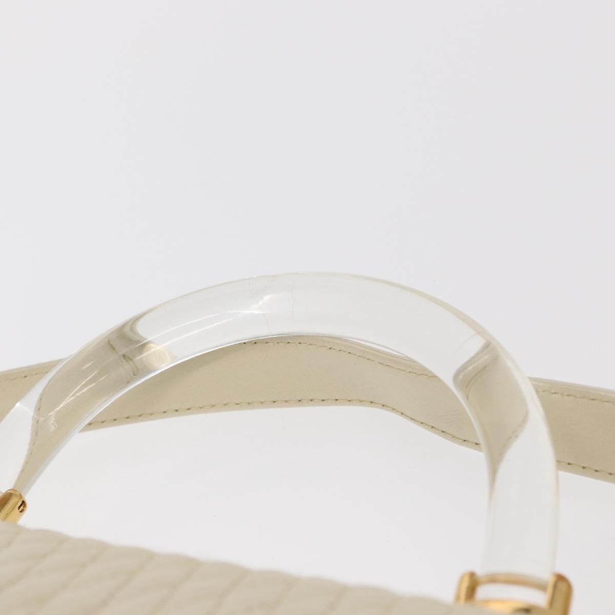 Bally Vintage Handbag Quilted Leather, BEIGE, LEATHER, Handbag