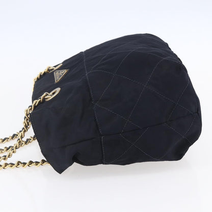 Prada Re-Edition 1995 Chain Tote Quilted Re-Nylon, NAVY, NYLON, Shoulder bag