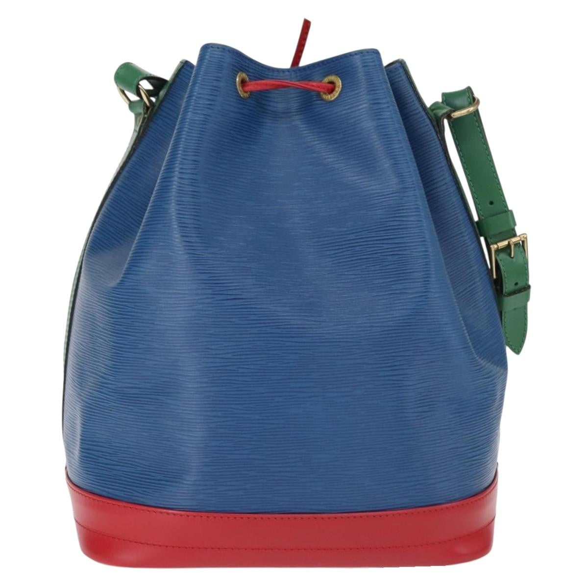Louis Vuitton Tricolor Noe Handbag Epi Leather, BLUE, LEATHER, Shoulder bag