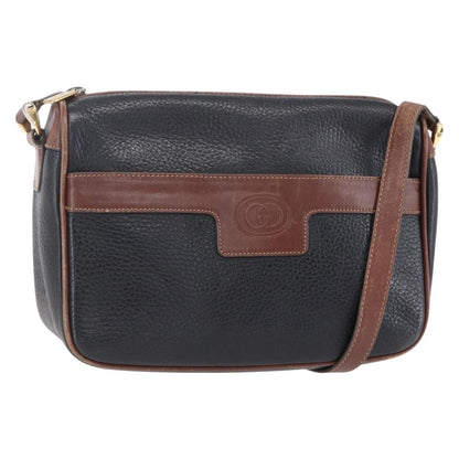 Gucci Vintage Shoulder Bag Leather, BLACK, LEATHER, Shoulder bag