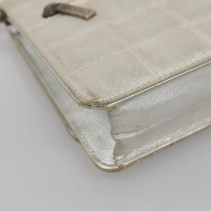 Chanel Travel Line Wallet on Chain Quilted Nylon, SILVER, NYLON, Wallets