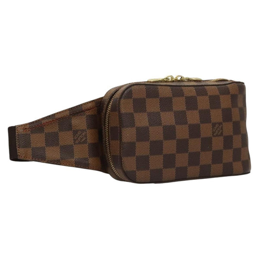Louis Vuitton Geronimos Waist Bag Damier, BROWN, CANVAS, Travel bag
