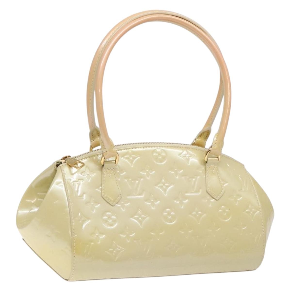 Louis Vuitton Sherwood Handbag Monogram Vernis, BEIGE, PATENT_LEATHER, Handbag