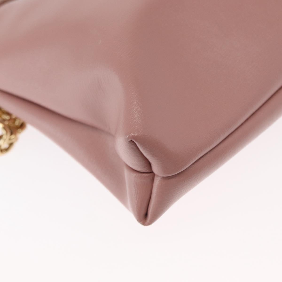 Salvatore Ferragamo Vala Shoulder Bag Leather, PINK, LEATHER, Shoulder bag