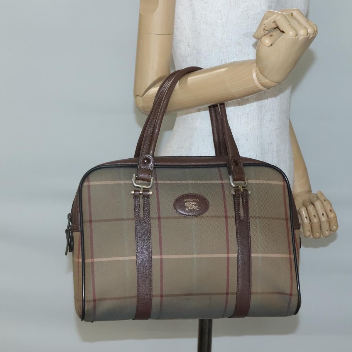 Burberry Nova Check Handbag Nova Check Canvas, BEIGE, CANVAS, Handbag