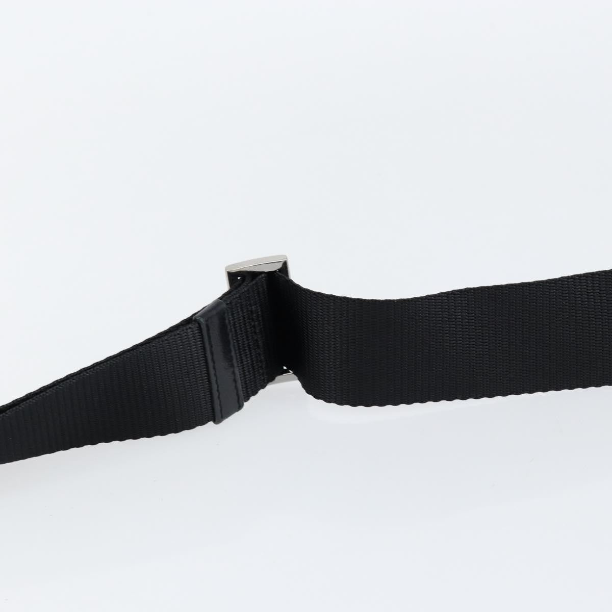 Prada Zip Messenger Bag Horizontal Quilt Tessuto, BLACK, NYLON, Shoulder bag