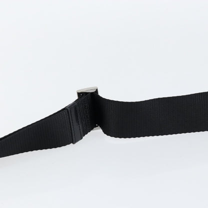 Prada Zip Messenger Bag Horizontal Quilt Tessuto, BLACK, NYLON, Shoulder bag