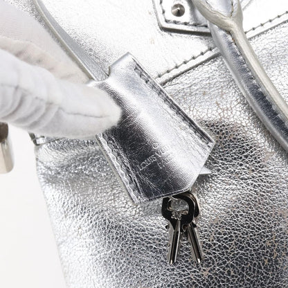Louis Vuitton Suhali Lockit Handbag Leather, SILVER, LEATHER, Handbag
