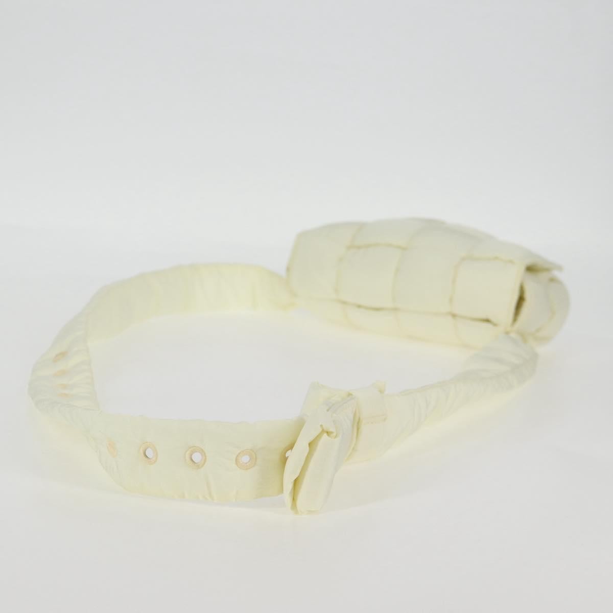 Bottega Veneta Padded Tech Cassette Crossbody Bag Intrecciato Nylon, WHITE, SYNTHETIC, Crossbody bag