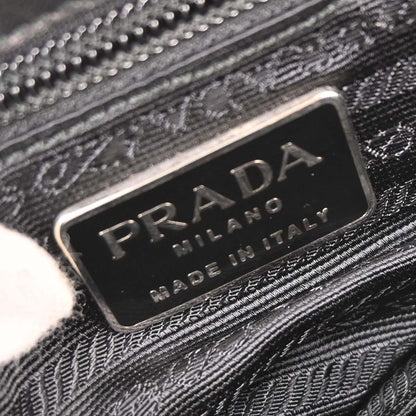 Prada Double Zip Crossbody Bag Tessuto, BLACK, NYLON, Shoulder bag