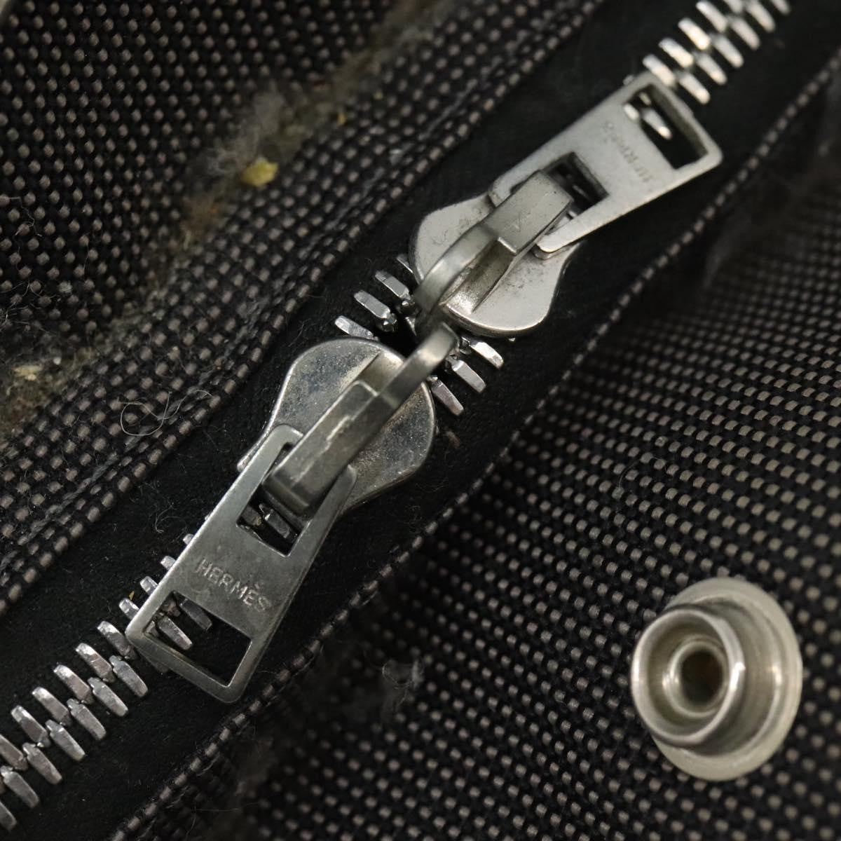 Hermes Herline Backpack Canvas, GRAY, CANVAS, Backpack