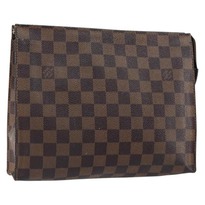 Louis Vuitton Toiletry Pouch Damier, BROWN, CANVAS, Clutche & pouche