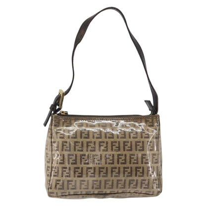 Fendi Vintage Shoulder Bag Zucca Canvas, BEIGE, PVC, Shoulder bag
