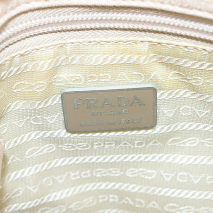 Prada Zip Messenger Canvas, BEIGE, CANVAS, Shoulder bag