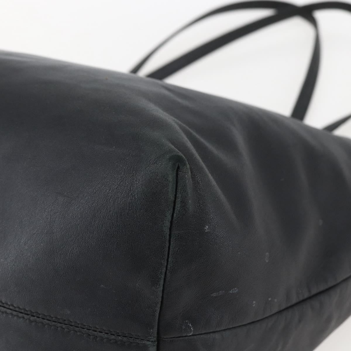 Loewe Anagram Tote Leather, BLACK, LEATHER, Tote bag