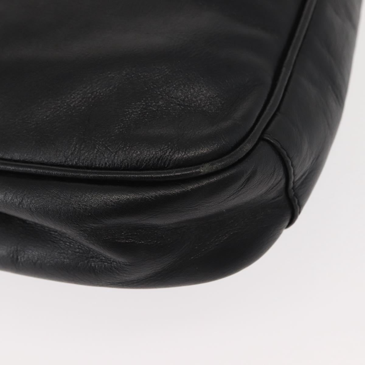 Fendi Vintage Shoulder Bag Leather, BLACK, LEATHER, Shoulder bag