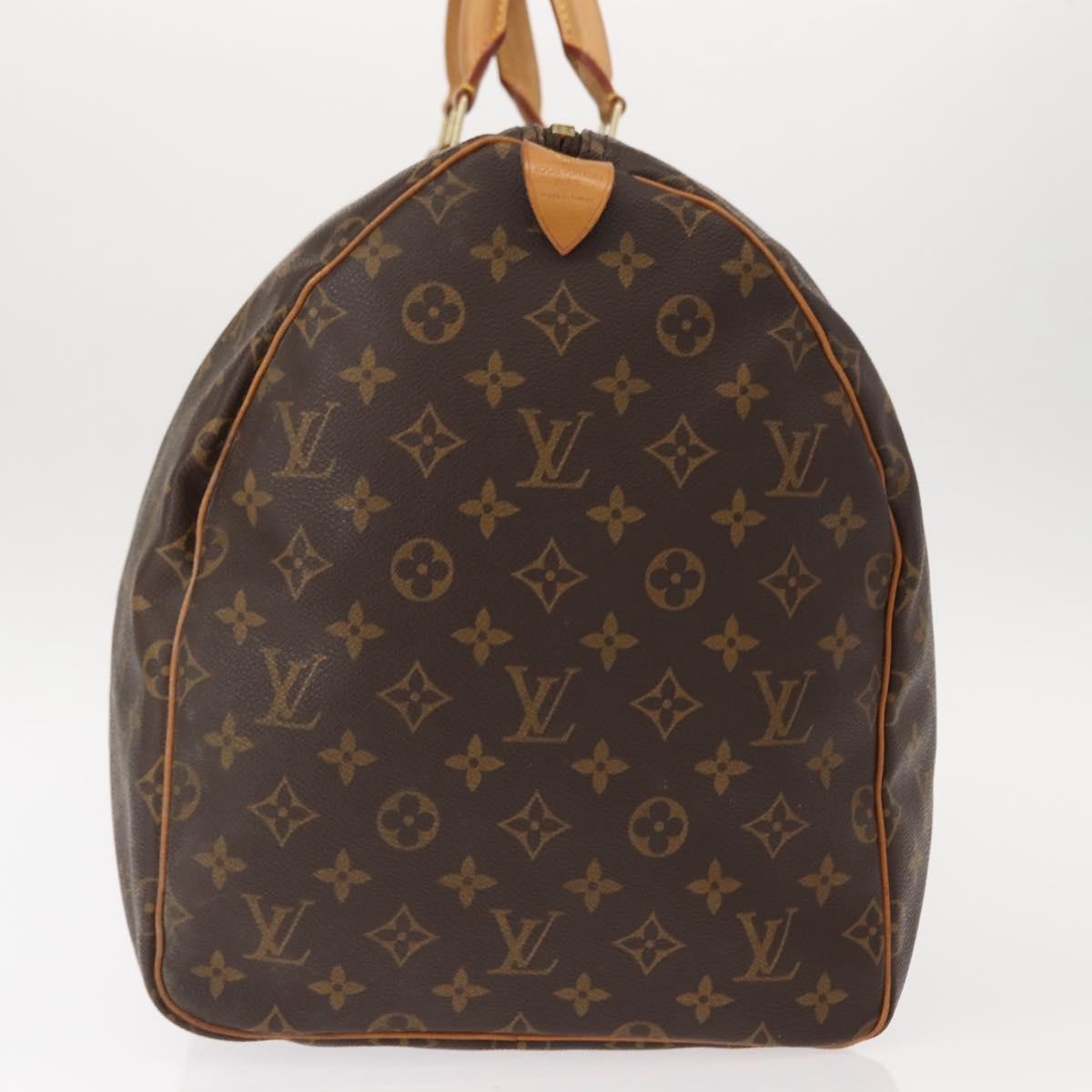 Louis Vuitton Keepall Bag Monogram Canvas, BROWN, CANVAS, Travel bag