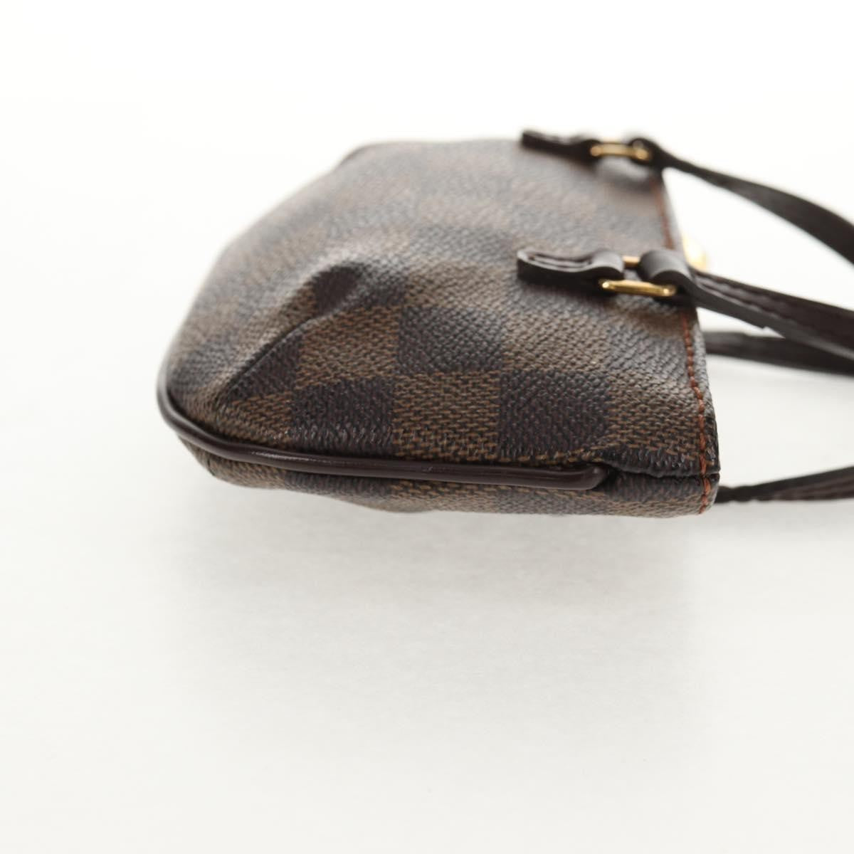 Louis Vuitton Manosque Pochette Damier, BROWN, CANVAS, Clutche & pouche